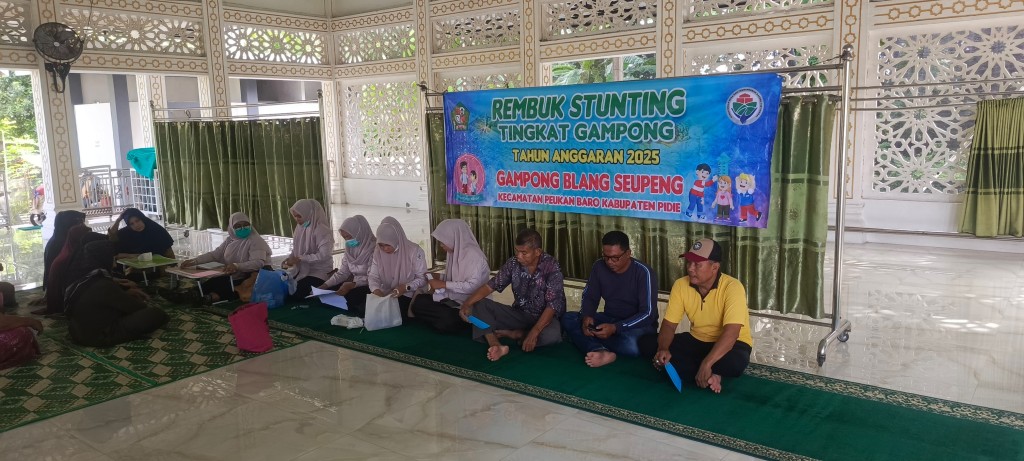 KEGIATAN REMBUK STUNTING BERSAMA PUSKESMAS PEUKAN BARO